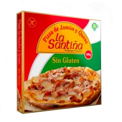 Pizza de jamón y queso de La Santiña